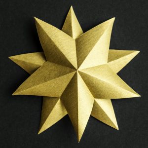 Closeup of star ornament